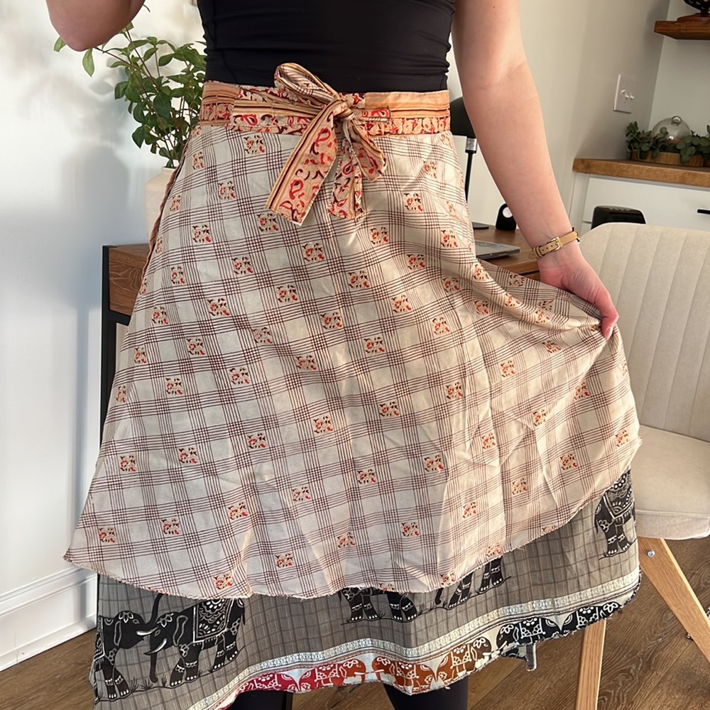 Made in India Wrap Around tie skirt OS
